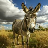 photo of Donkey full shot high quality hdr 16k ultra hd