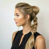 photo of French Braid Ponytail