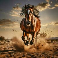 foto de caballo lleno Disparo alto calidad hdr 16k ultra hd