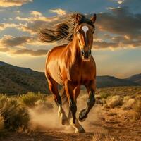 photo of Horse full shot high quality hdr 16k ultra hd