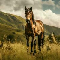 photo of Horse full shot high quality hdr 16k ultra hd