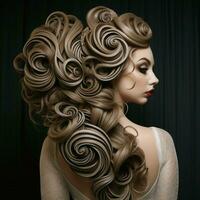 woman hair style photo