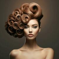 woman hair style photo