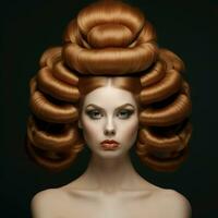 woman hair style photo