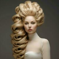 woman hair style photo