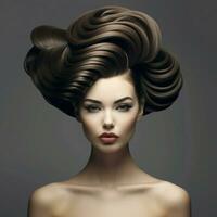 woman hair style photo