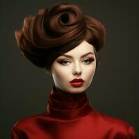 woman hair style photo