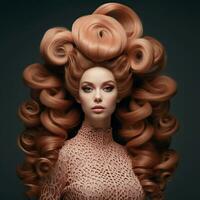 woman hair style photo