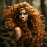 woman hair style wild life photography hdr 4k photo