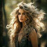 woman hair style wild life photography hdr 4k photo