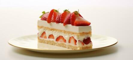 strawberry cake tart pie dessert pastry food, AI Generative photo