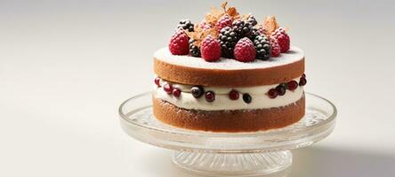 strawberry cake tart pie dessert pastry food, AI Generative photo