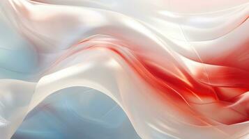 red silk fabric textile satin abstract background, AI Generative photo