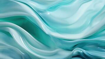teal silk fabric textile satin abstract background, AI Generative photo