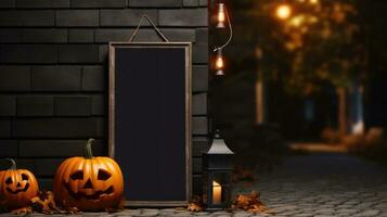 halloween, pumpkin, promotion, cafe, restaurant, AI Generative photo