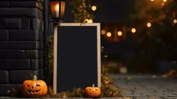 halloween, pumpkin, promotion, cafe, restaurant, AI Generative photo