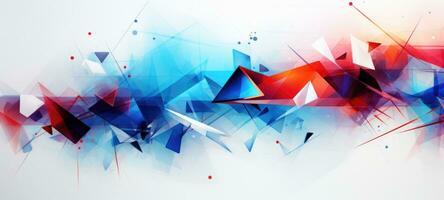 abstract colorful shapes geometric digital background, ai photo