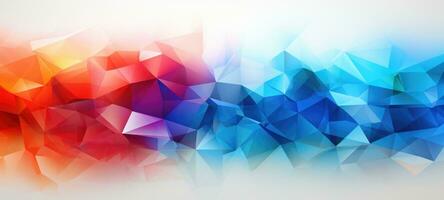 abstract colorful shapes geometric digital background, ai photo