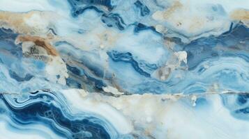 abstract marble texture agate blue, ai photo