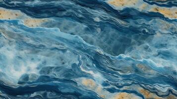 abstract marble texture agate blue, ai photo
