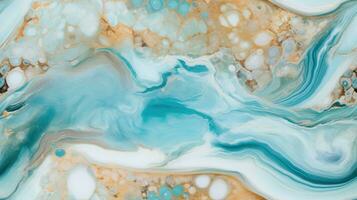 abstract marble texture agate light blue, ai photo