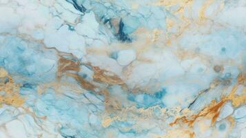 abstract marble texture agate light blue, ai photo