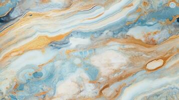 abstract marble texture agate light blue, ai photo