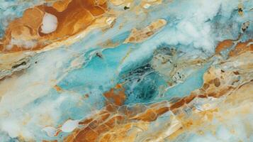 abstract marble texture agate light blue, ai photo