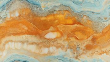 abstract marble texture agate gold orange, ai photo