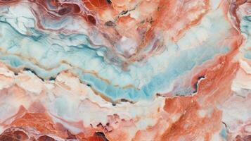 abstract marble texture agate red, ai photo