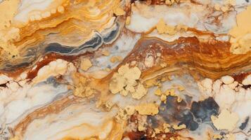 abstract marble texture agate yellow gold, ai photo