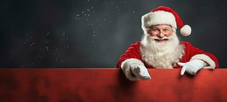 santa claus xmas christmas promoption sale copyspace banner, ai photo