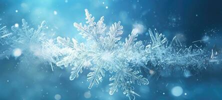 snow snowflakes cold winter frozen background texture, ai photo