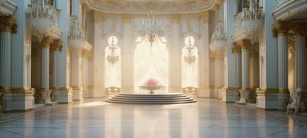 regal ballroom interior palace venue, ai photo