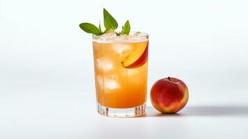 Photo of a Apple Cider drink isolated on white background. Generative AI