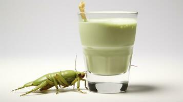 Photo of a Grasshopper drink isolated on white background. Generative AI