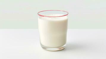 Photo of a Yakult isolated on flat white background. Generative AI