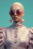 Ai Generative Photo portrait of a fashion women