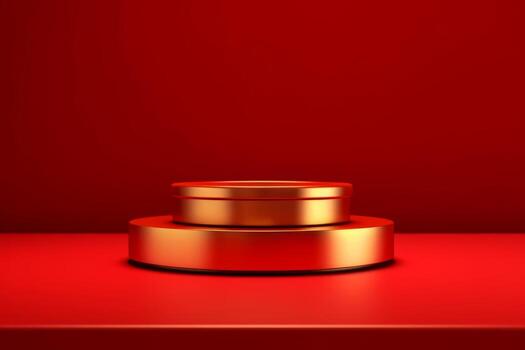 Ai Generative Photo of a podium for product presentation