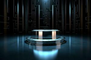 Ai Generative Photo of a podium for product presentation