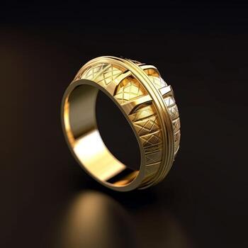 Ai Generative Photo of a golden ring
