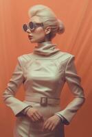 Ai Generative Photo portrait of a fashion women