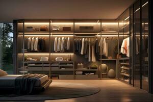 Ai Generative Photo of a elegant and modern bedroom