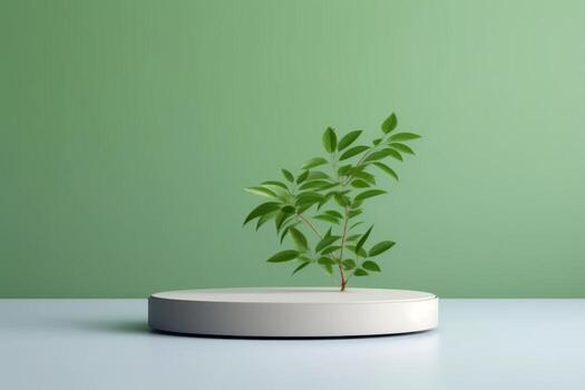 Ai Generative Photo of a podium for product presentation