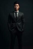 Ai Generative Photo portrait of a man in a suit