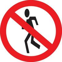 no running sign on white background vector