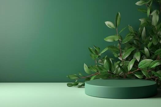 Ai Generative Photo of a podium for product presentation