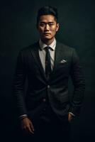 Ai Generative Photo portrait of a man in a suit