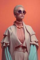 Ai Generative Photo portrait of a fashion women