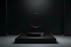 Ai Generative Photo of a podium for product presentation